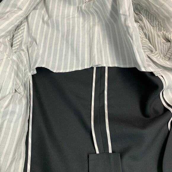 BLACK FLEECE Size 38 Black Wool Notch Lapel Sport Coat - Picture 6 of 10